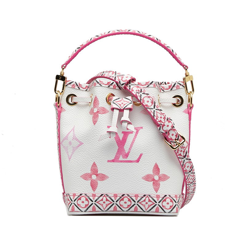 Louis Vuitton Monogram Giant Nanoe by the Pool Shoulder Bag Mini Bag 2WAY M82386 White Pink PVC Louis Vuitton