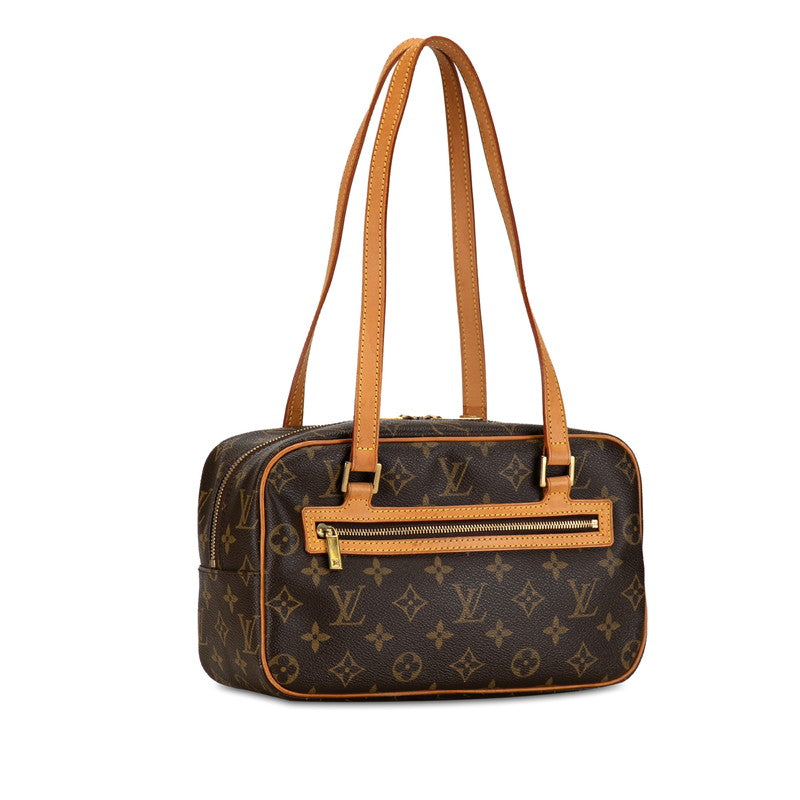 Louis Vuitton Monogram City MM Handbag M51182 Brown PVC Leather Louis Vuitton