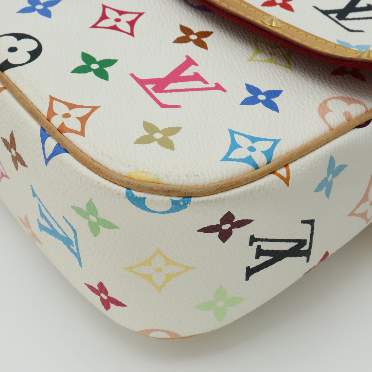 LOUIS VUITTON Louis Vuitton Multicolor Soloney Shoulder Bag Slipper Bronze White M92661