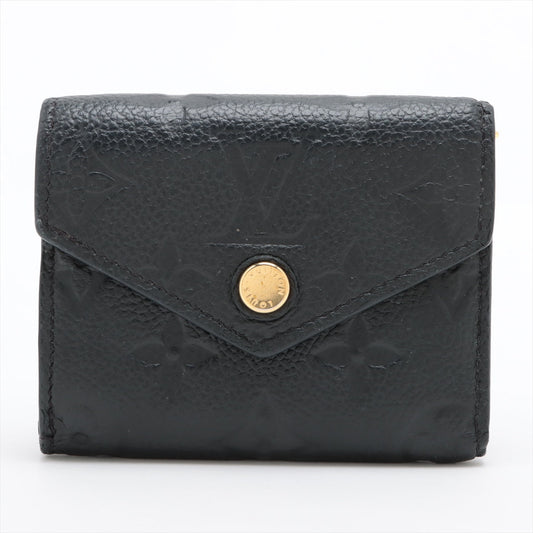 Louis Vuitton Monogram Amplant Portefolio Zoe M62935 Noir Compact Wallet