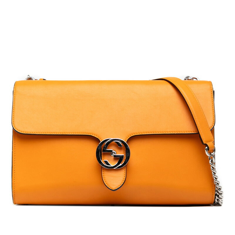 Gucci Interlocking G Leather Shoulder Bag