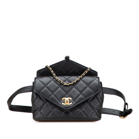 Chanel Coco Matelasse Lambskin 2way waist bag