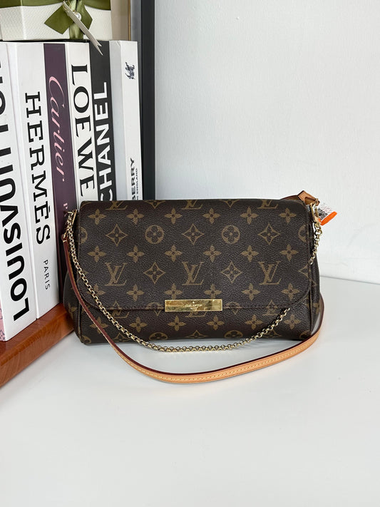 Favorite leather crossbody bag Louis Vuitton Brown in Leather #1YIEE 30D6FD15-2F01-47F7-80E1-92D1D73FC152