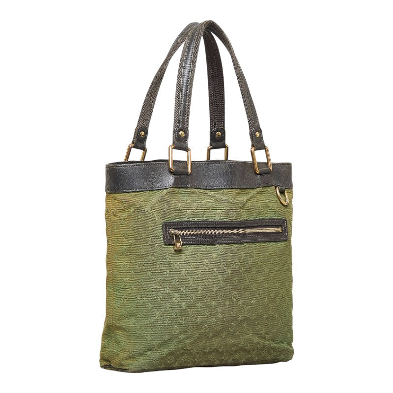 Louis Vuitton Louis Vuitton M92681 Monogram Mini T-Bag Linen/Leather Green Dark Brown T-Bag