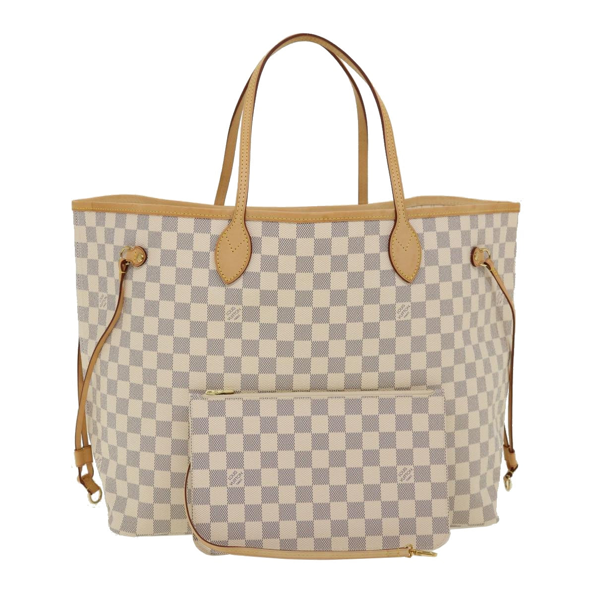 LOUIS VUITTON Damier Azur Neverfull GM Tote Bag N41360 LV 31476