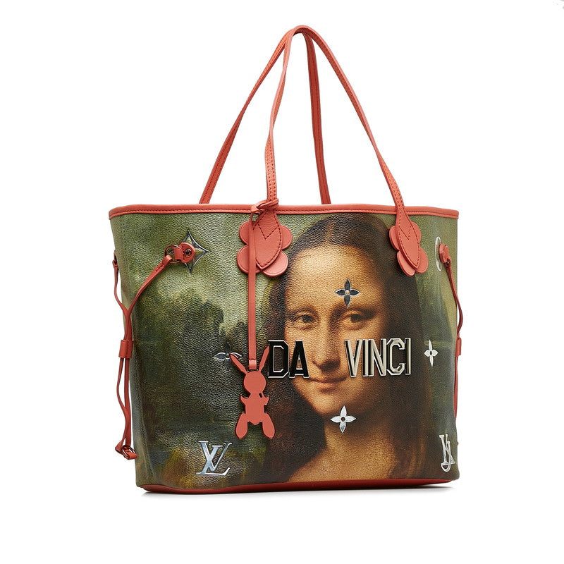 Louis Vuitton Masters Collection Da Vinci Newarf MM Tortoise Bag M43373 Poppy Petal Pink Multicolor PVC Leather Louis Vuitton