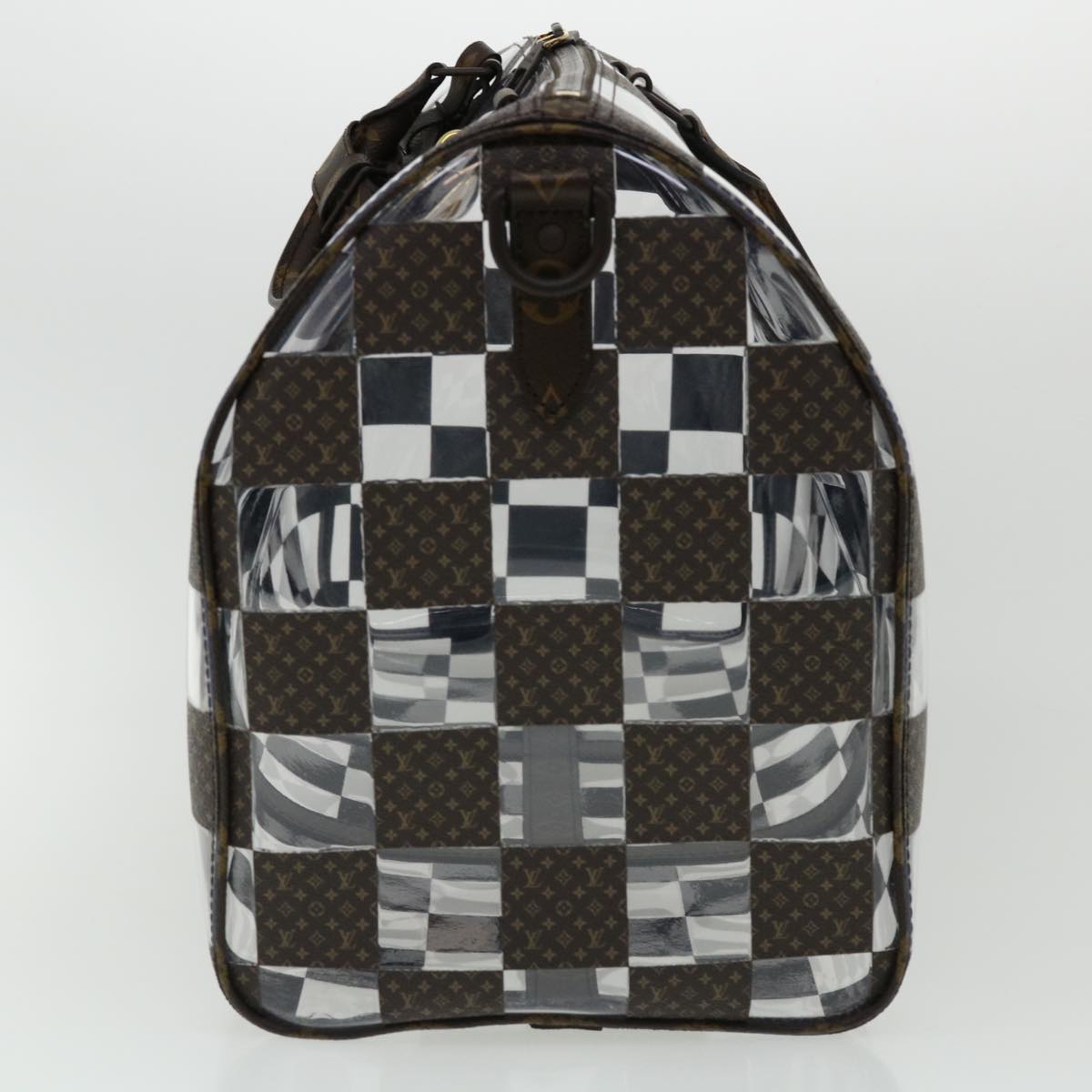 LOUIS VUITTON Monogram chess Keepall Bandouliere 50 Boston M20864 LV 31818A