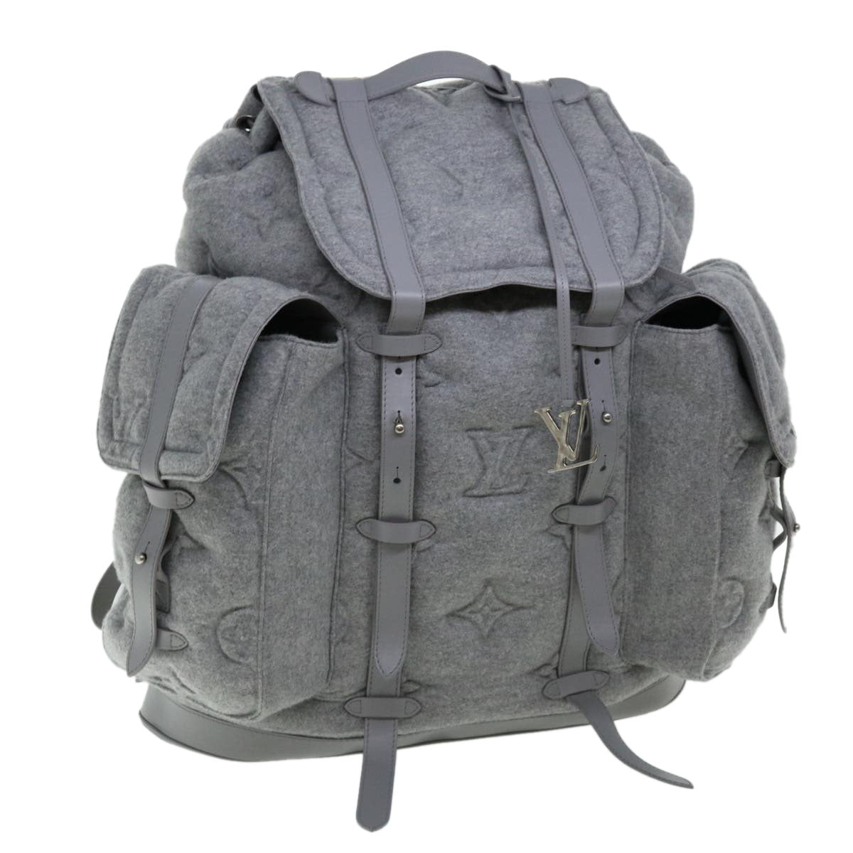 LOUIS VUITTON Monogram ChristopherXL Backpack Gray M55252 LV 31979A