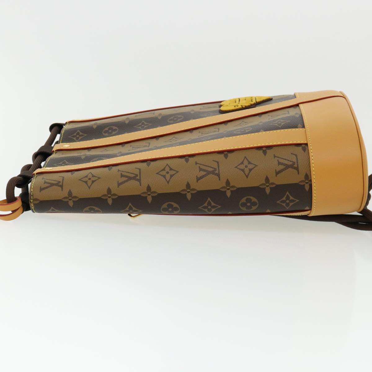 LOUIS VUITTON Monogram Stripe Randonnee messenger Shoulder M45968 Auth 31989A