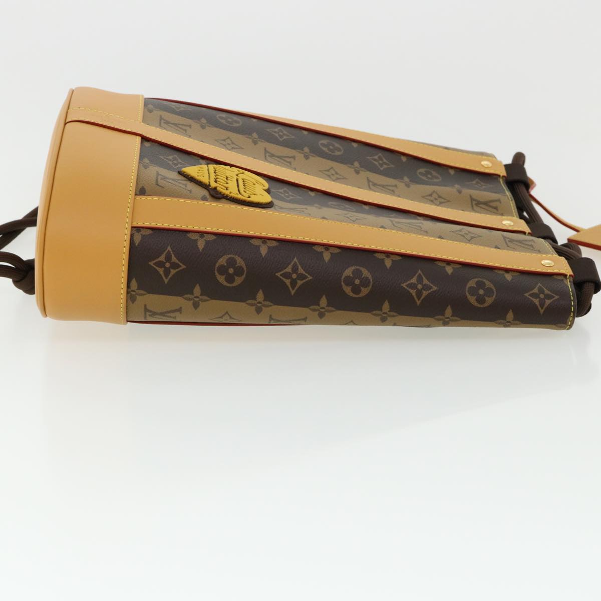 LOUIS VUITTON Monogram Stripe Randonnee messenger Shoulder M45968 Auth 31989A