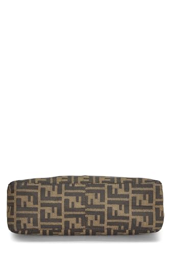 Fendi, Brown Zucca Canvas Shoulder Bag, Brown