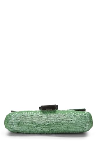 Fendi, Green Beaded Baguette, Green