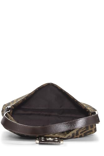 Fendi, Brown Zucca Canvas Baguette, Brown