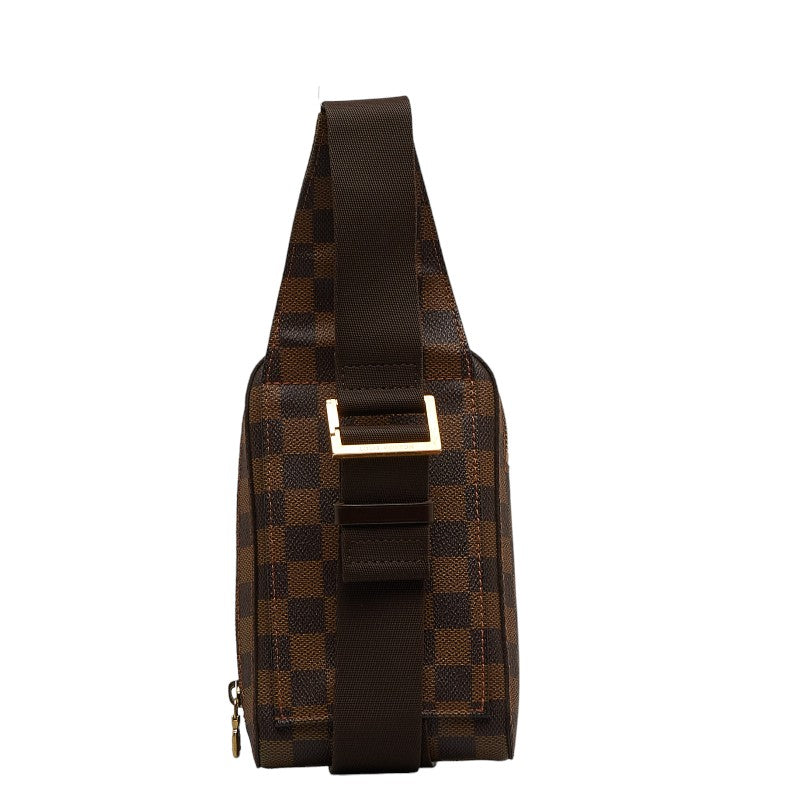 Louis Vuitton Damier Geronimous Body Bag N51994 Brown PVC Leather Louis Vuitton