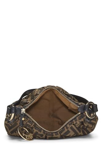 Fendi, Brown Zucca Canvas Shoulder Bag Mini, Brown
