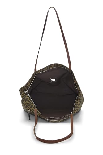 Fendi, Brown Zucca Nylon Tote, Brown