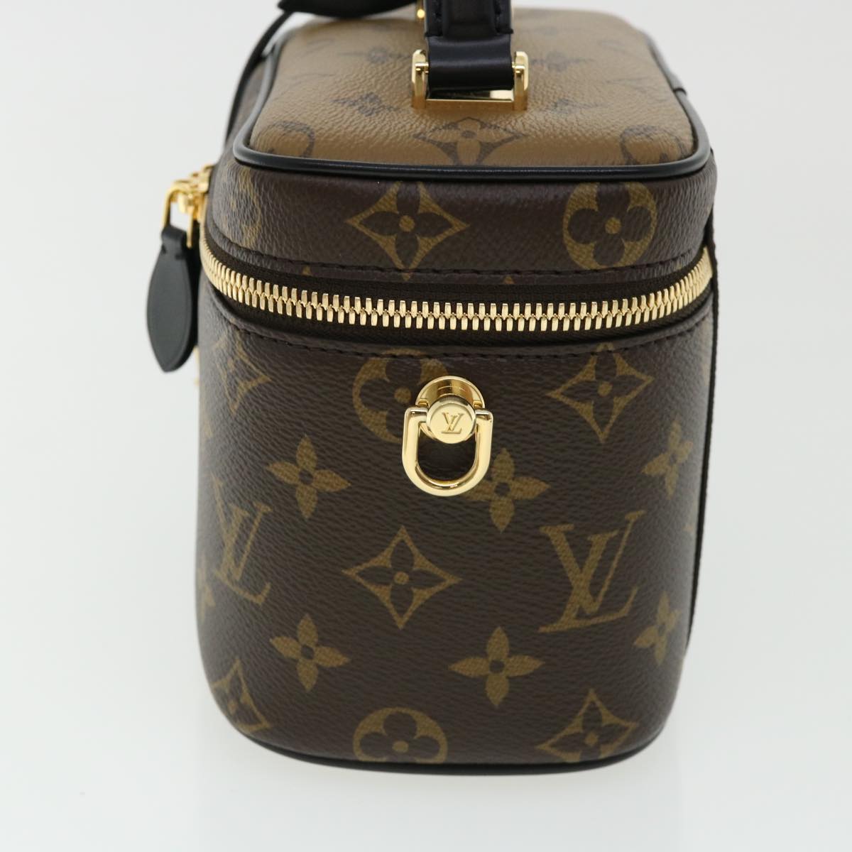 LOUIS VUITTON Monogram Reverse Vanity NVPM Hand Bag 2way M45165 LV 32450A