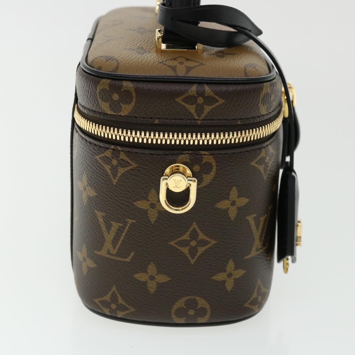 LOUIS VUITTON Monogram Reverse Vanity NVPM Hand Bag 2way M45165 LV 32450A