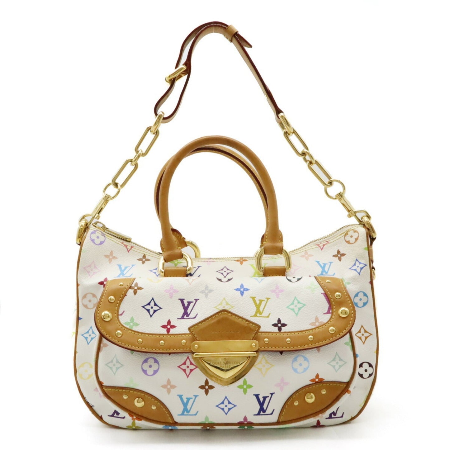 Louis Vuitton Blanc Monogram Monogram colore Handbag Shoulder Bag