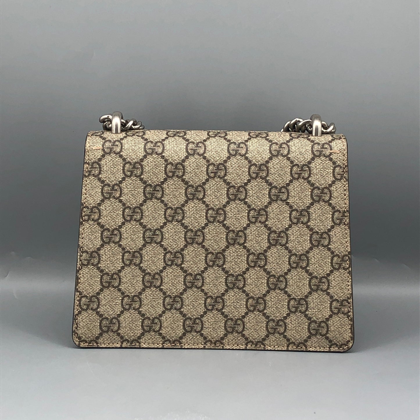 Gucci Dionysus GG Supreme Canvas Small Shoulder Bag Beige