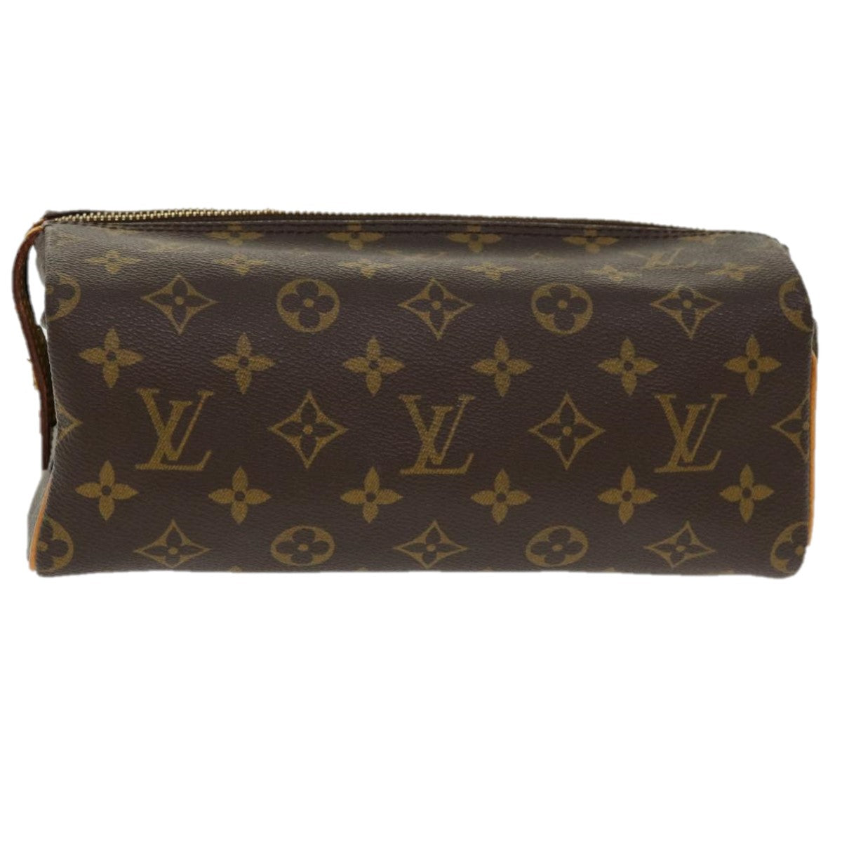 LOUIS VUITTON Monogram Trousse Patte Pression Cosmetic Pouch M47636 Auth 33046