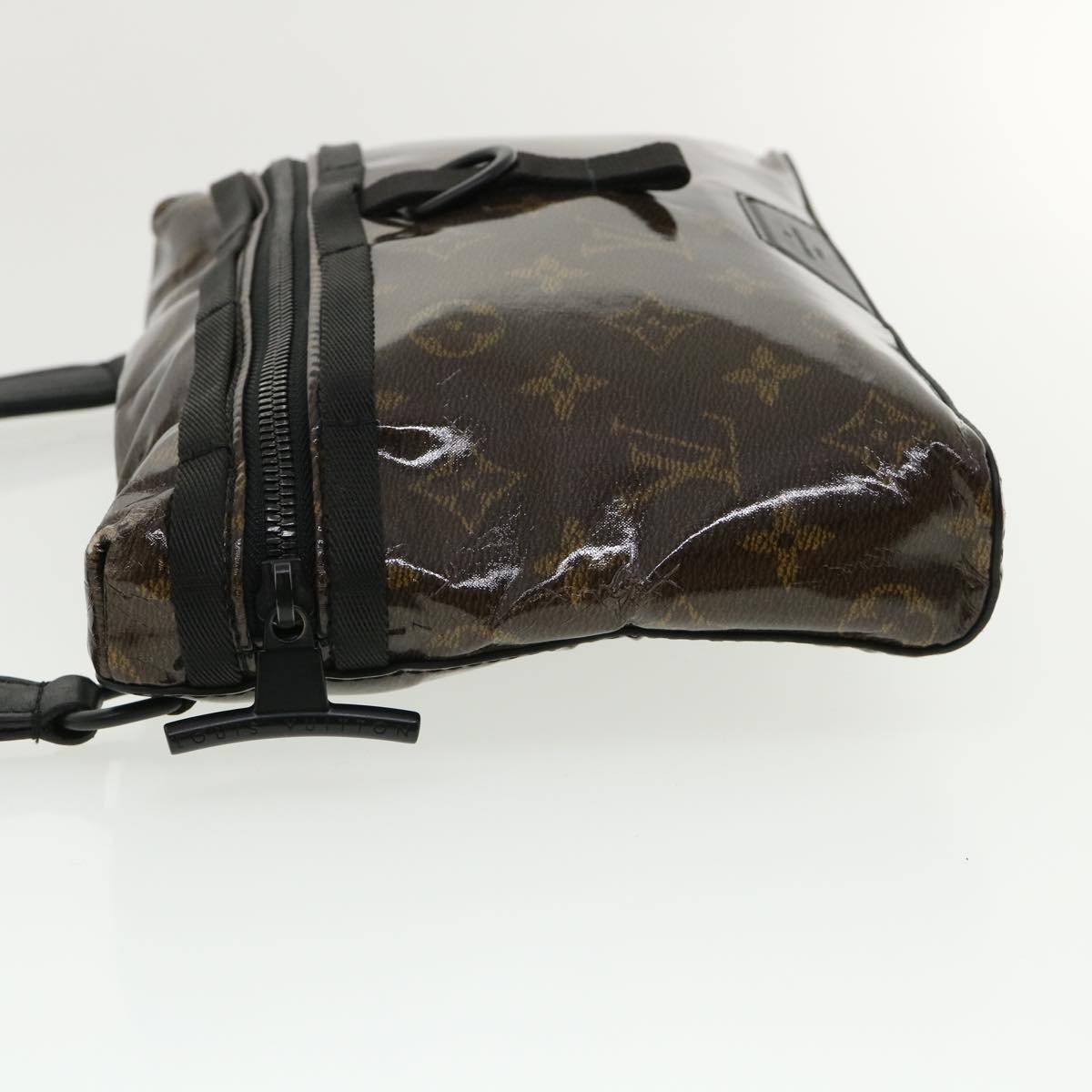 LOUIS VUITTON Monogram Glaze Messenger PM Shoulder Bag Enamel M43895 Auth 33464