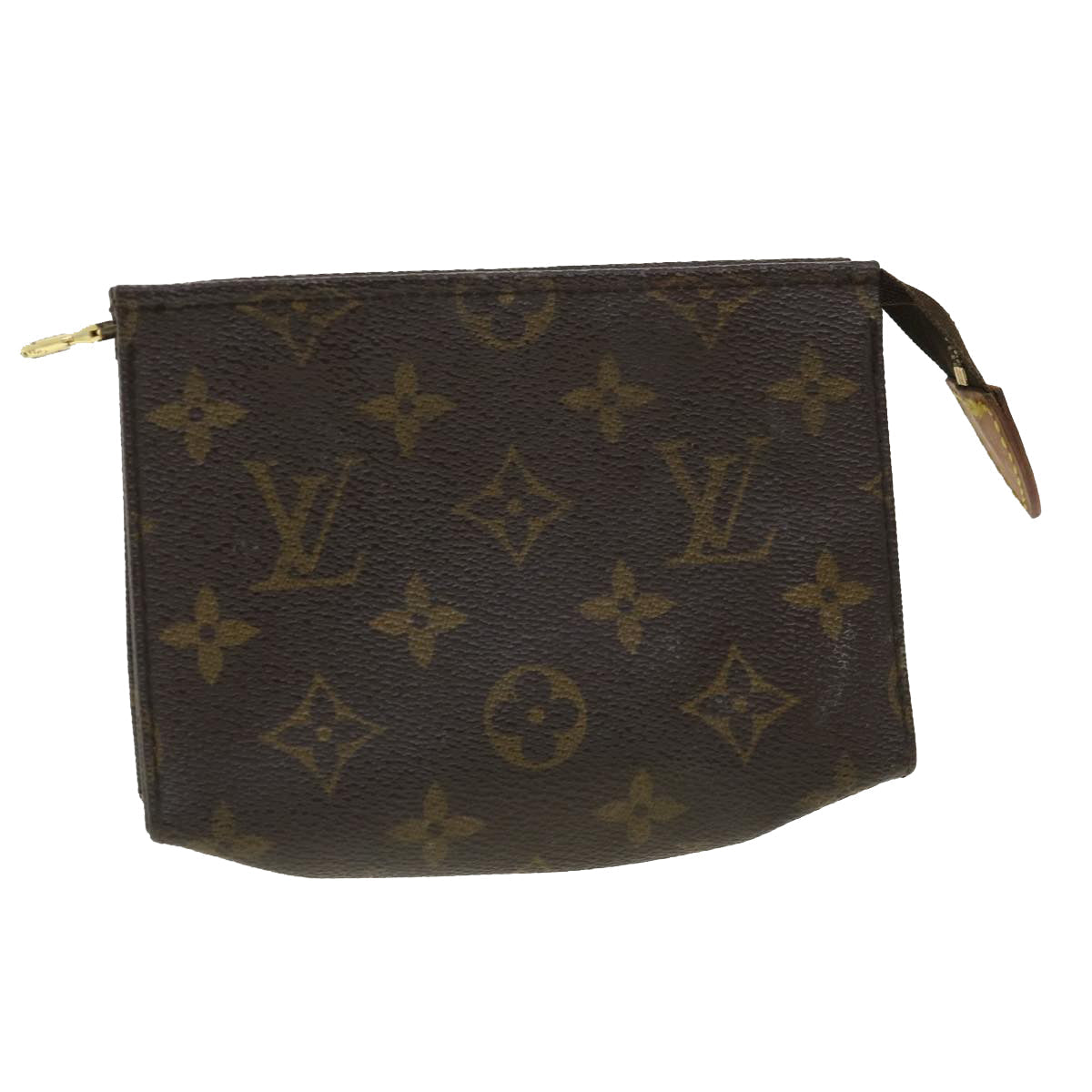 LOUIS VUITTON Monogram Poche Toilette 15 Pouch M47546 LV Auth 33831