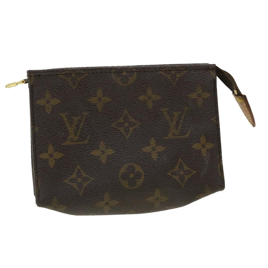 LOUIS VUITTON Monogram Poche Toilette 15 Pouch M47546 LV Auth 33831