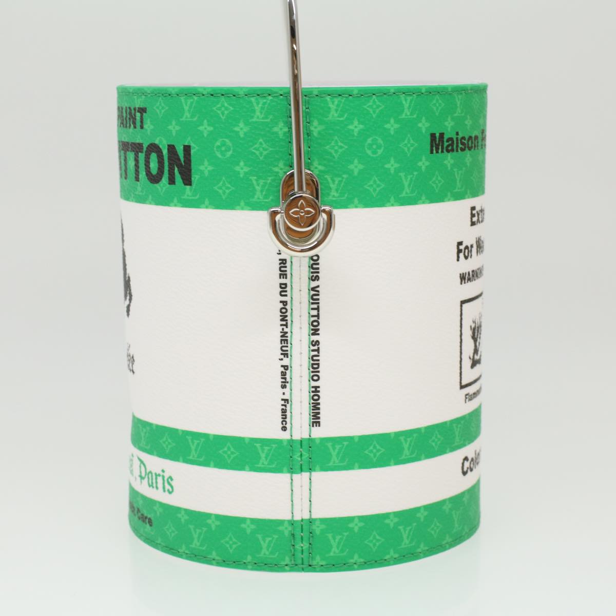 LOUIS VUITTON Monogram Painted Can Hand Bag PVC 2way Green M81592 LV 34203A