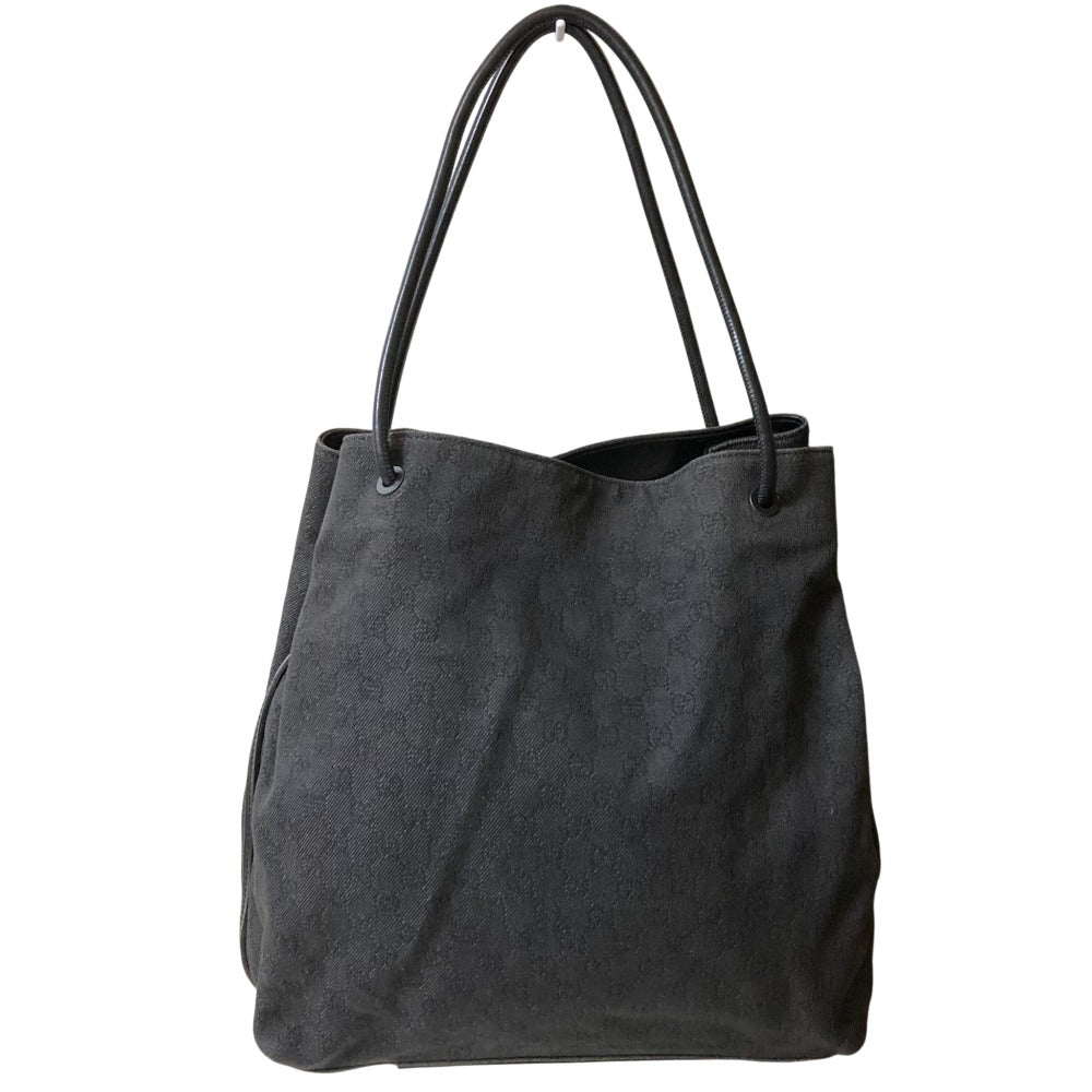 Gucci GG Canvas Leather Tote Bag