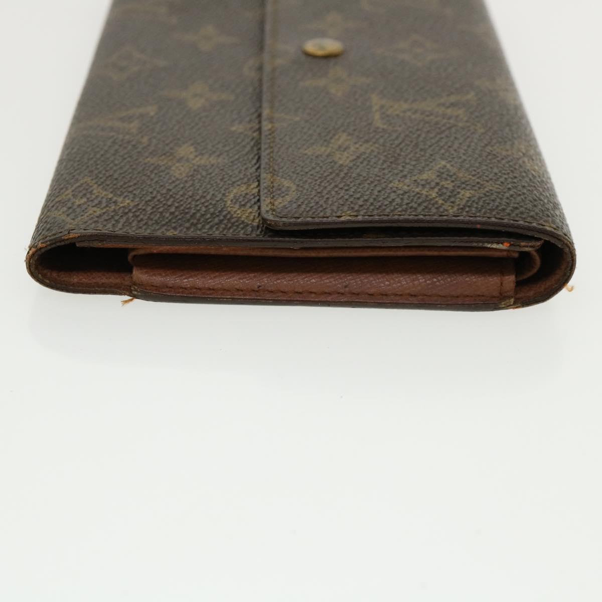 LOUIS VUITTON Monogram Portefeuille International Long Wallet M61217 Auth 35564