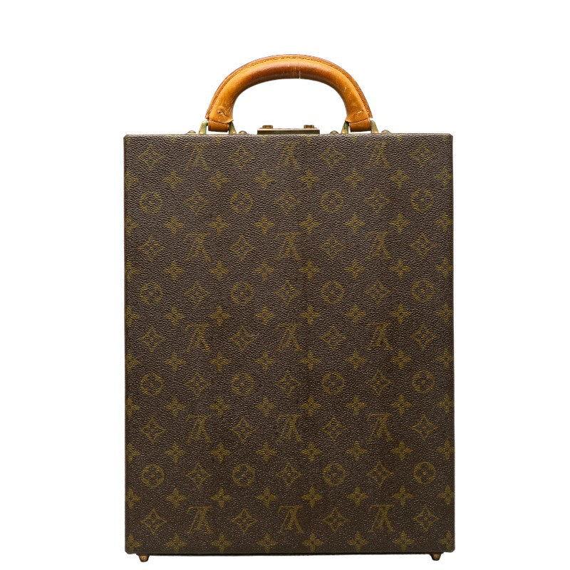 Louis Vuitton Monogram Vertical Trunk Attachment Case Brown PVC Leather Louis Vuitton
