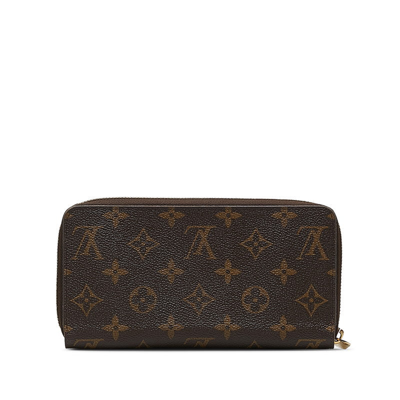 Louis Vuitton Monogram Wallet Round Long Wallet M41895 Brown PVC Louis Vuitton