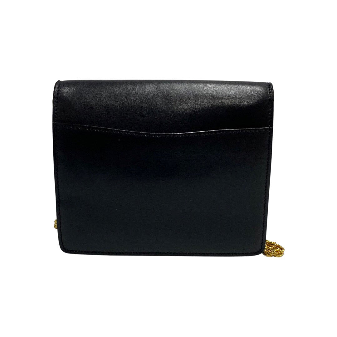 CELINE Shoulder Bag Calfskin, Leather Navy Star Ball Metal Women
