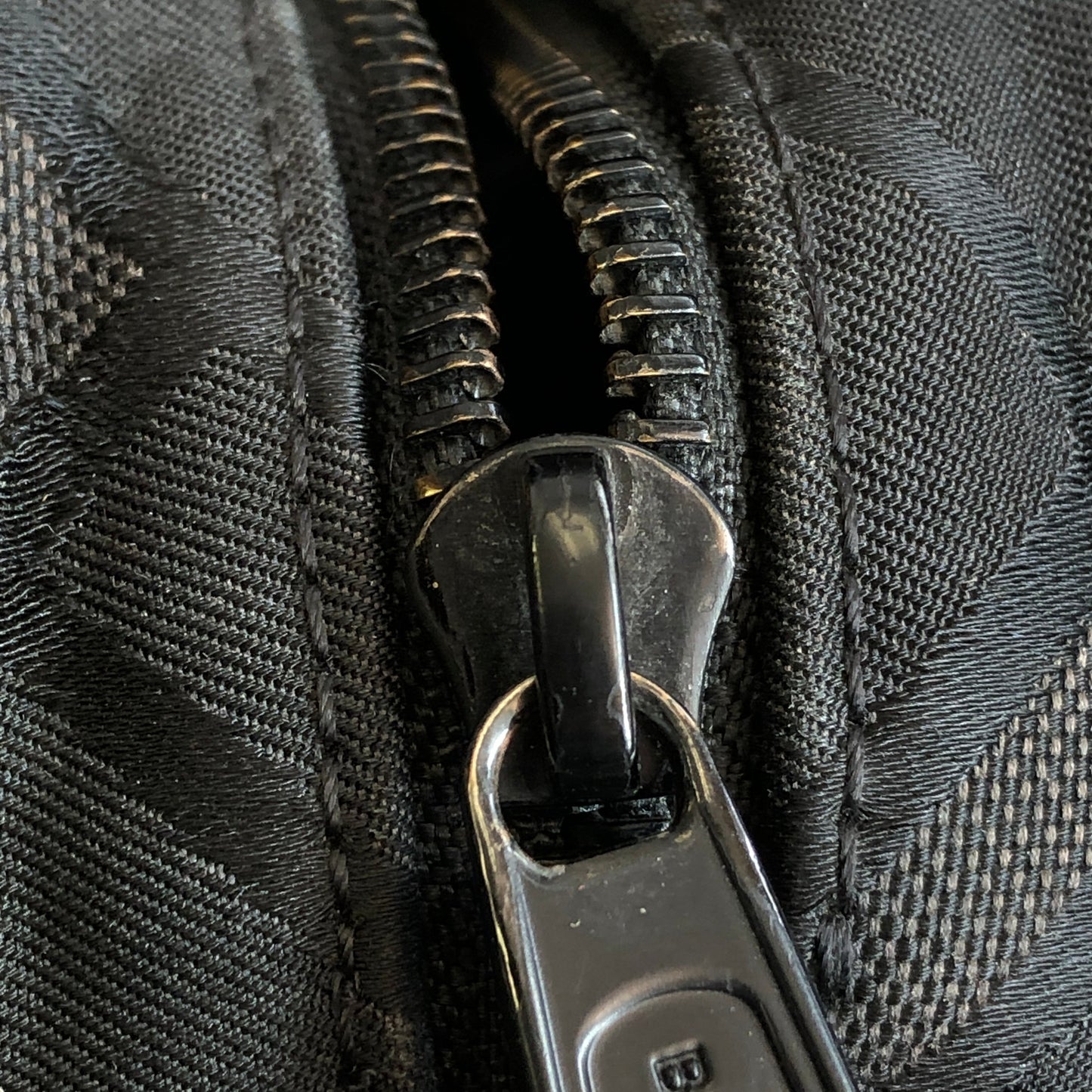 Burberry TB Monogram Canvas Crossbody Camera Bag Black
