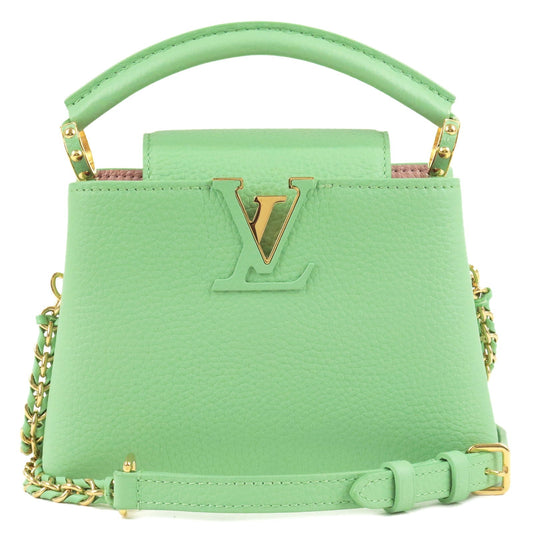 Louis Vuitton Capucines Mini 2Way Hand Bag Green M59928