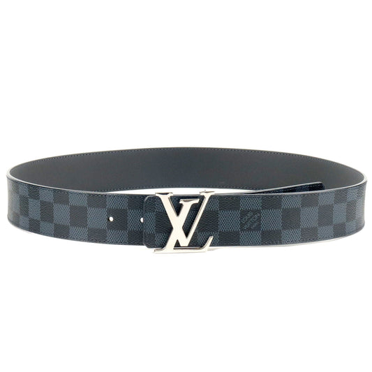 Louis Vuitton Damier Cobalt Saint-Tulle Belt 90/36 Black M0087