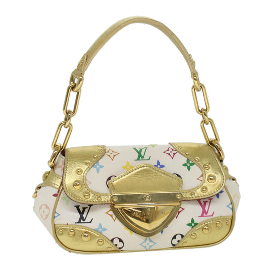 LOUIS VUITTON Monogram Multicolor Marilyn Shoulder Bag White M40206 Auth 36840