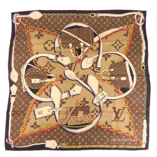 Louis Vuitton Care Tribute To Square 90 Silk 100% Scarf M76202