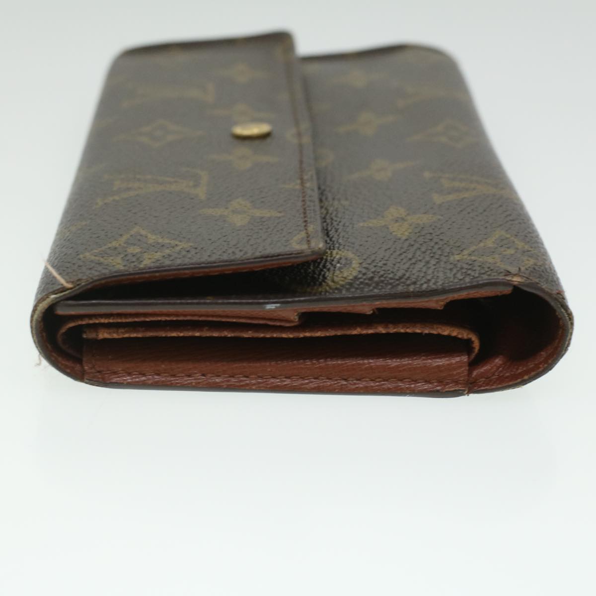 LOUIS VUITTON Monogram Portefeuille International Long Wallet M61217 Auth 37054