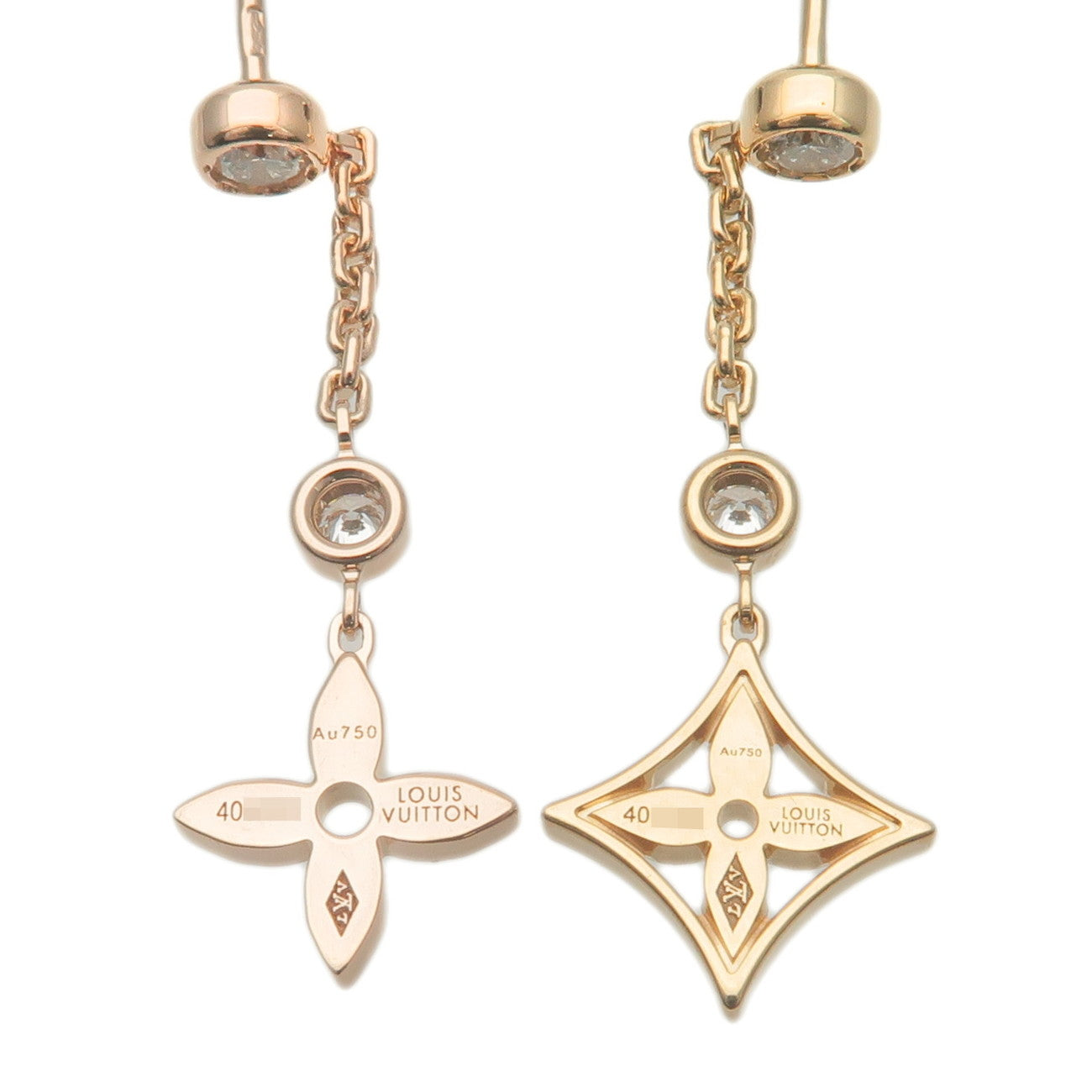 Louis Vuitton Idylle Blossom Long 3P Diamond Earring Q96413