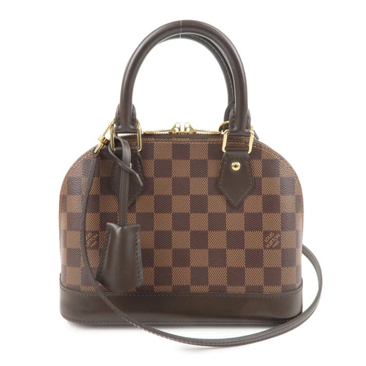 Louis Vuitton Damier Alma BB 2Way Hand Bag Brown N41221
