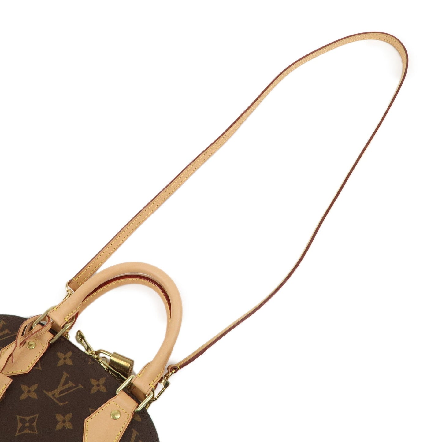 Louis Vuitton Monogram Alma BB 2Way Hand Bag Brown M53152