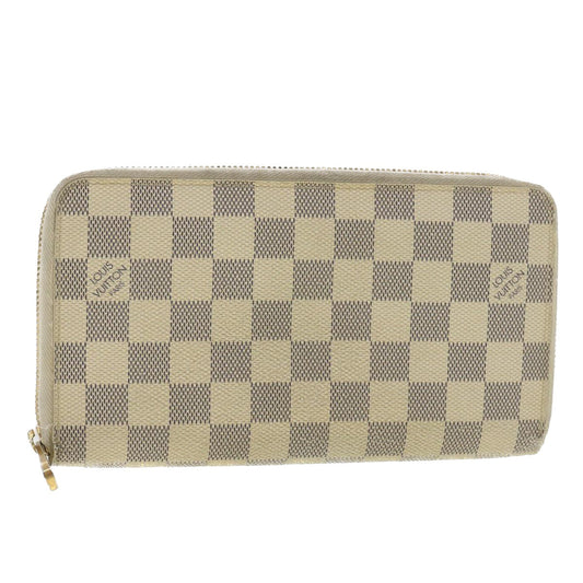 LOUIS VUITTON Damier Azur Zippy Organizer Long Wallet N60012 LV Auth 37631