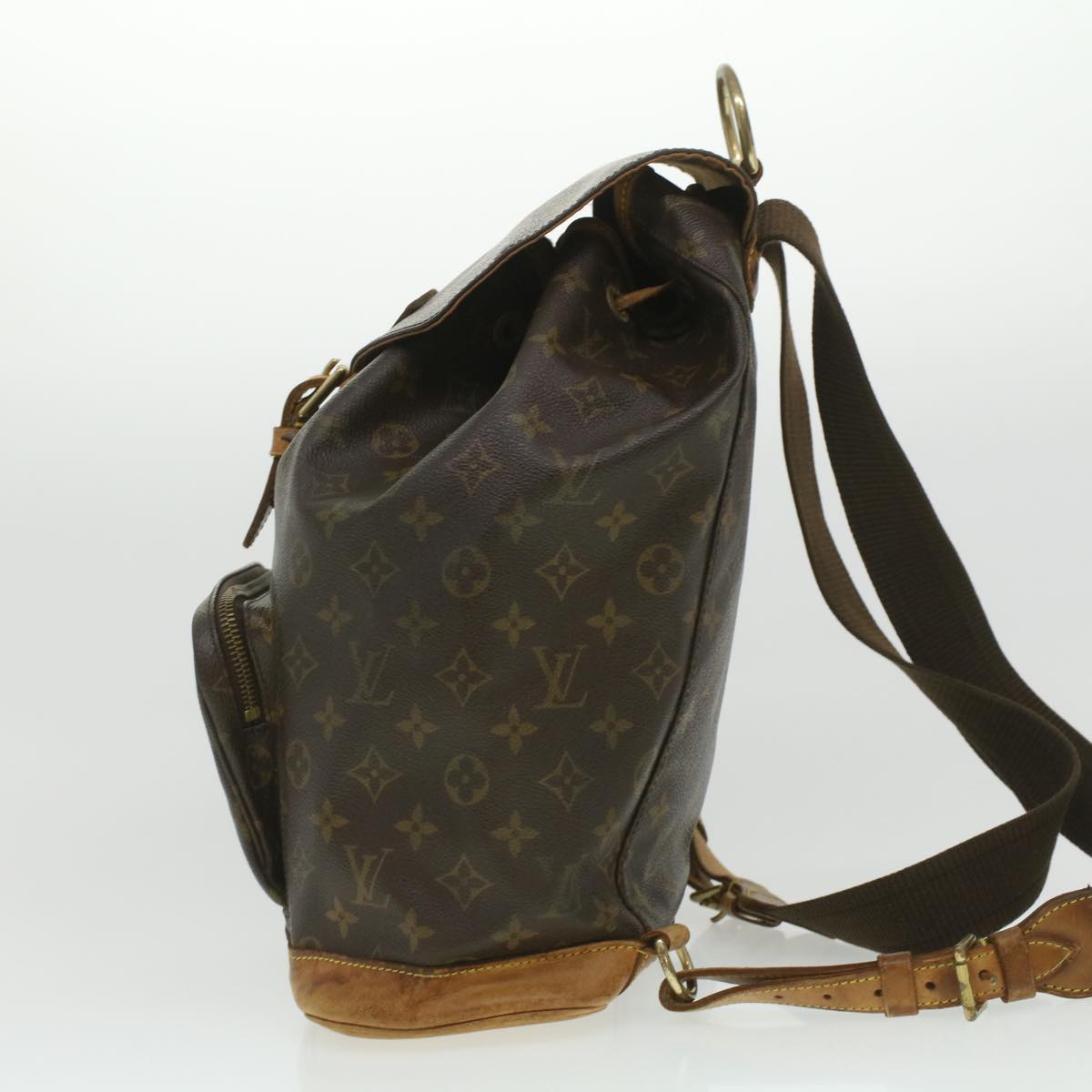 LOUIS VUITTON Monogram Montsouris GM Backpack M51135 LV Auth 37662