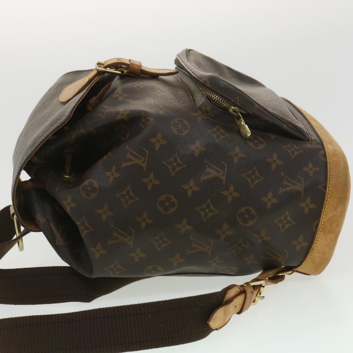 LOUIS VUITTON Monogram Montsouris GM Backpack M51135 LV Auth 38342