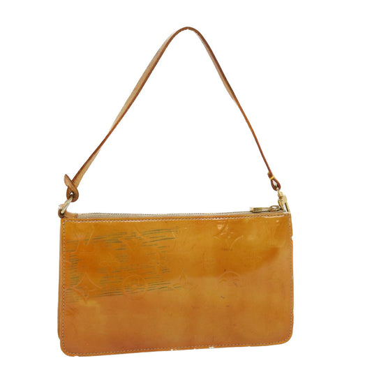 LOUIS VUITTON Monogram Vernis Lexington Accessory Pouch Beige M91010 Auth 38448