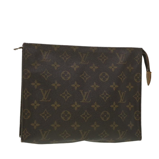 LOUIS VUITTON Monogram Poche Toilette 26 Pouch M47542 LV Auth 38575
