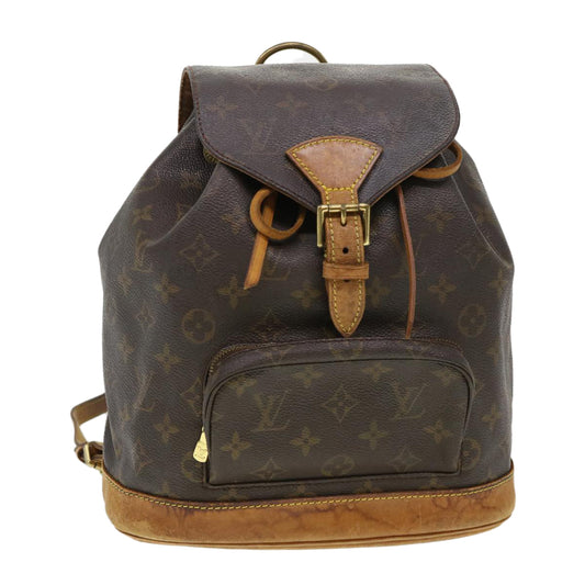 LOUIS VUITTON Monogram Montsouris MM Backpack M51136 LV 39072