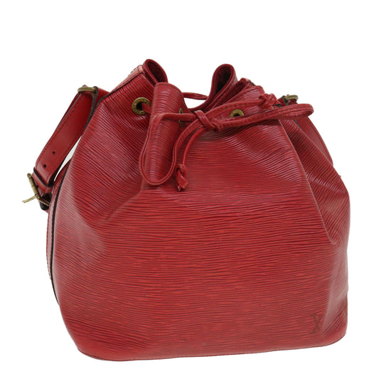 LOUIS VUITTON Epi Petit Noe Shoulder Bag Red M44107 LV 39185